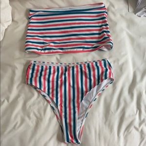 zaful high waisted swimsuit